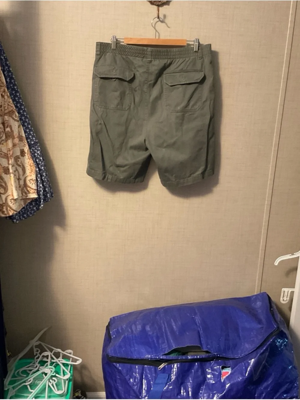 Cherokee Men's Olive Flat-Front Shorts